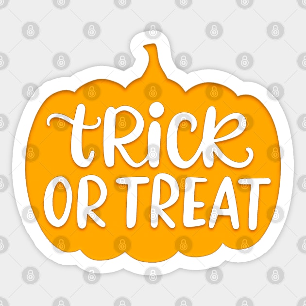 Pumpkin Trick or treat Halloween Sticker by igzine